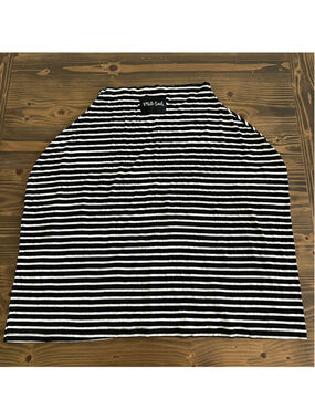 Milk Snob Multi Use Cover Black White Stripe Nursing Car Seat Cover